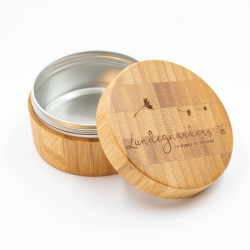 Bambus rejse og opbevaringsske