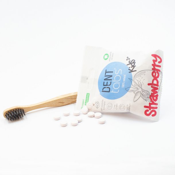 Denttabs Strawberry til brn