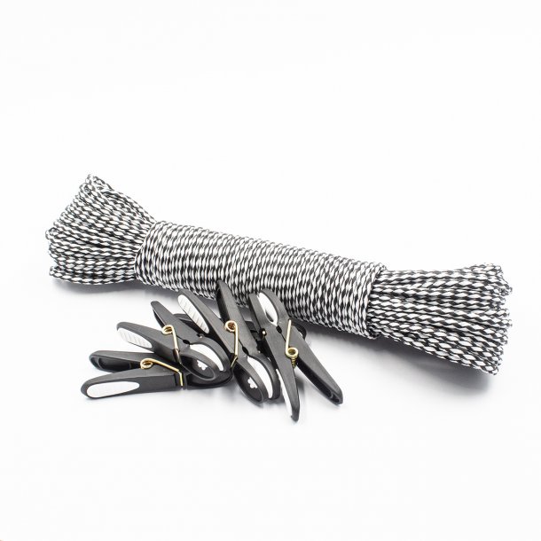 Tjklemme - Sort/Hvid