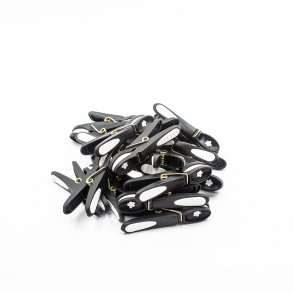 Tjklemme - Sort/Hvid